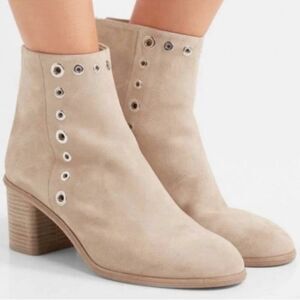 Rag & Bone, “Willow” Suede Ankle Boot in Sand, Grommets - Size 41, 11 (US) Beige